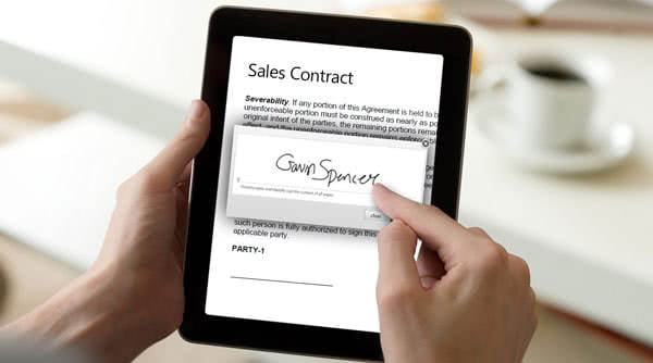 electronic signature contract